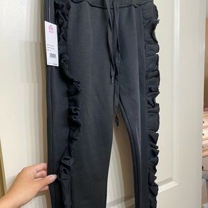 Ruffled Joggers